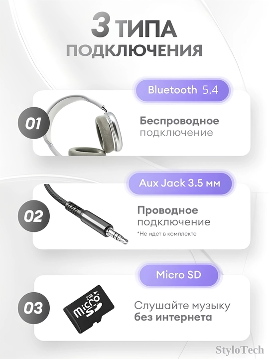 Simsiz quloqchinlar mikrofon bilan, katta to'liq o'lchamli naushniklar, Bluetooth