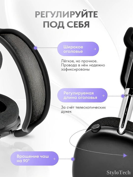 Simsiz quloqchinlar mikrofon bilan, katta to'liq o'lchamli naushniklar, Bluetooth