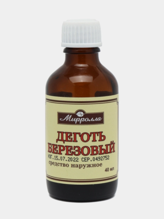 Qayin qatroni, tabiiy tar degot kosmetik MIRROLLA, 40 ml