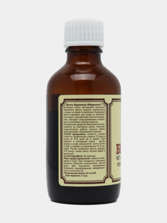 Qayin qatroni, tabiiy tar degot kosmetik MIRROLLA, 40 ml