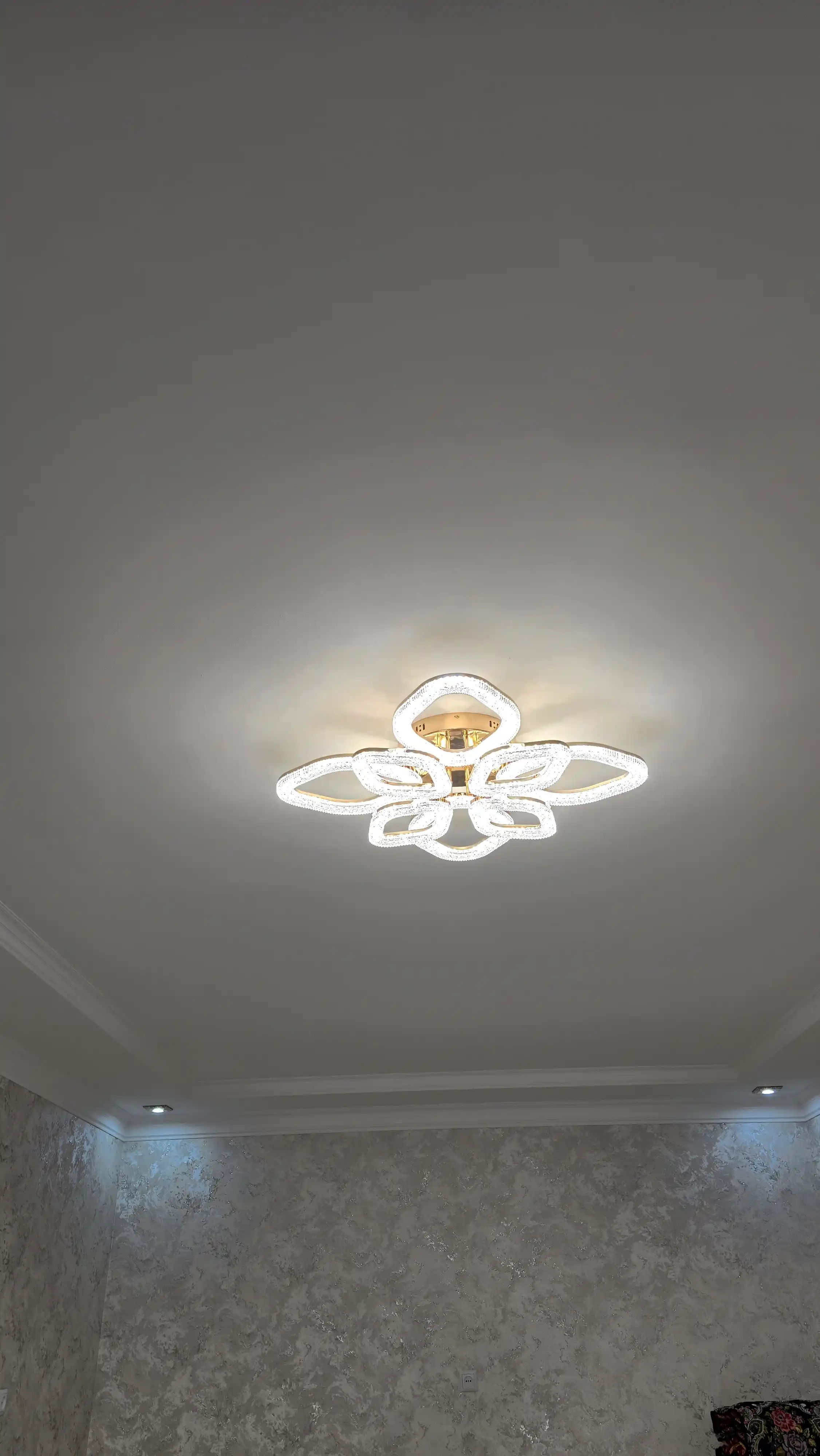 LED shift qandil, pultli yorug‘lik diodli qandil, 3 rejimli, kristalli, oshxona uchun