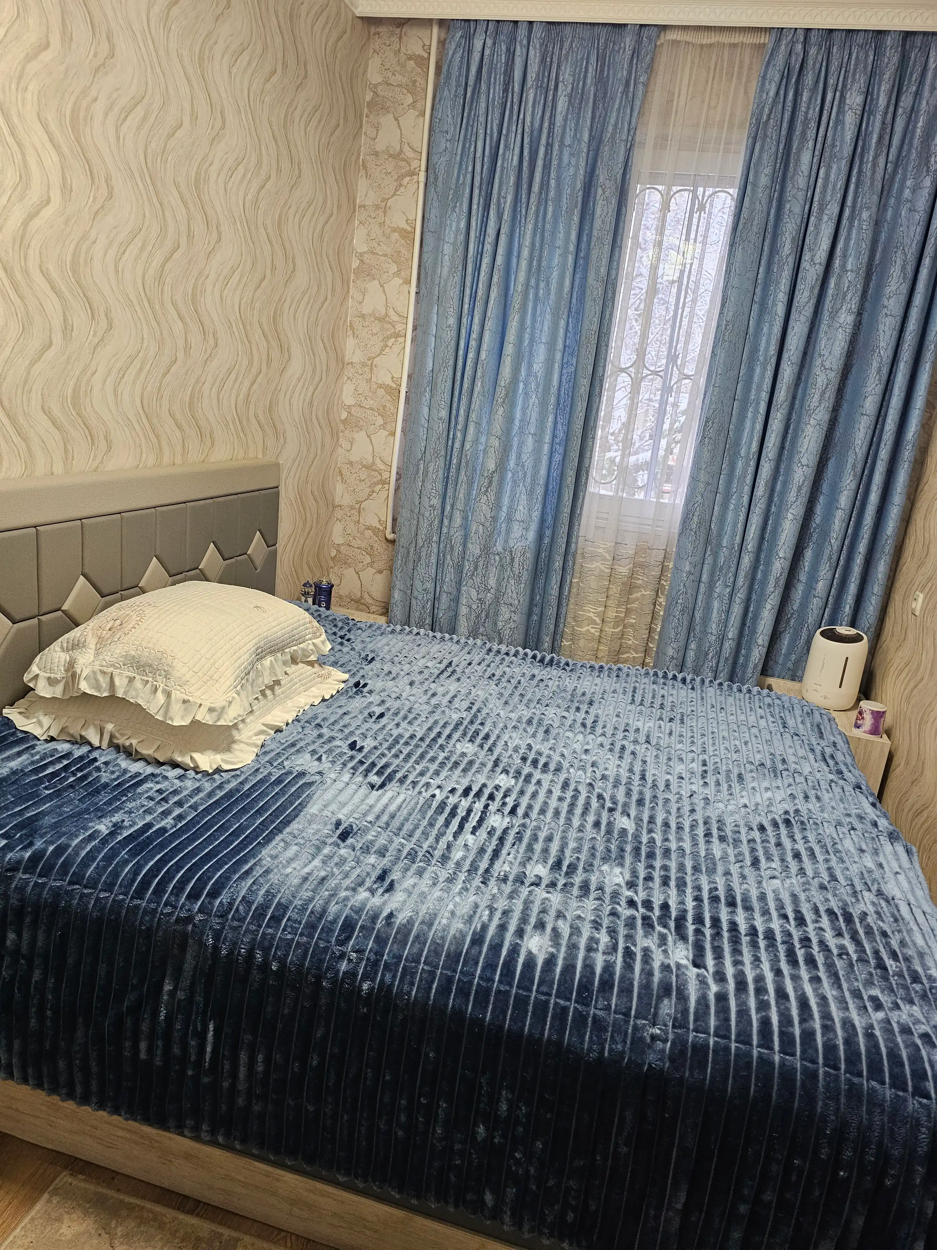 Мягкий плед из гофрированной ткани 150*230; 200*230