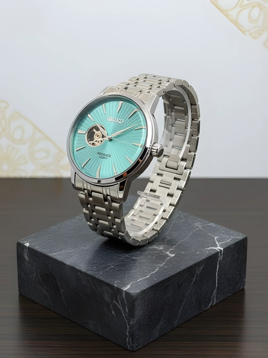 Seiko Tristar klassik soat, mexanik avtomatik zavod, eko-charm remeshok, kalendar