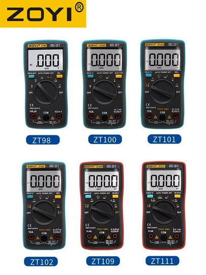 Цифровые мультиметры ZOYI – измерение AC/DC, True RMS, частота и диагностика