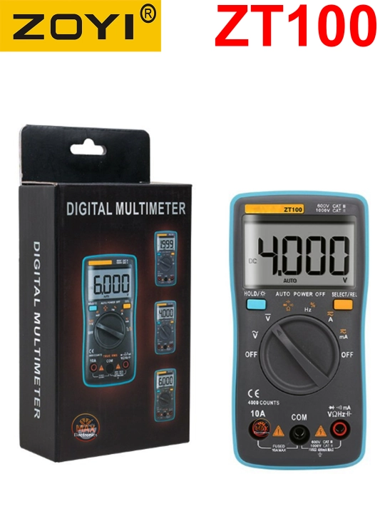 ZOYI raqamli multimetrlar – AC/DC, True RMS, chastota va diagnostika o‘lchovlari