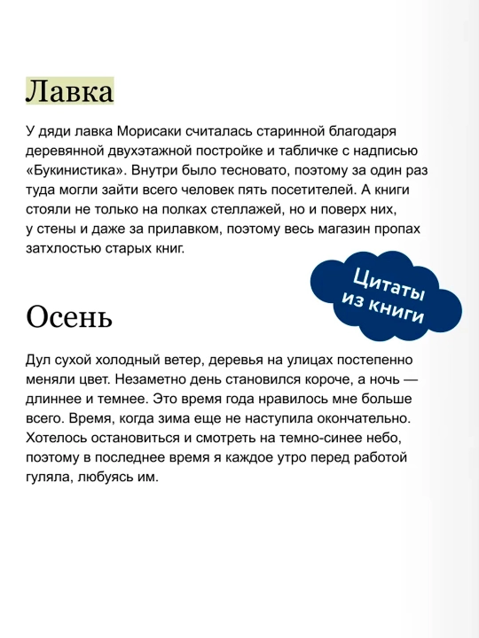 Вечера в книжном Морисаки. Ягисава Сатоси