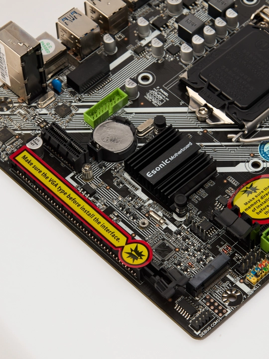 Ona plata H61 DDR3 1155, soket M.2 NVME HDMI VGA qo'llab-quvvatlaydi