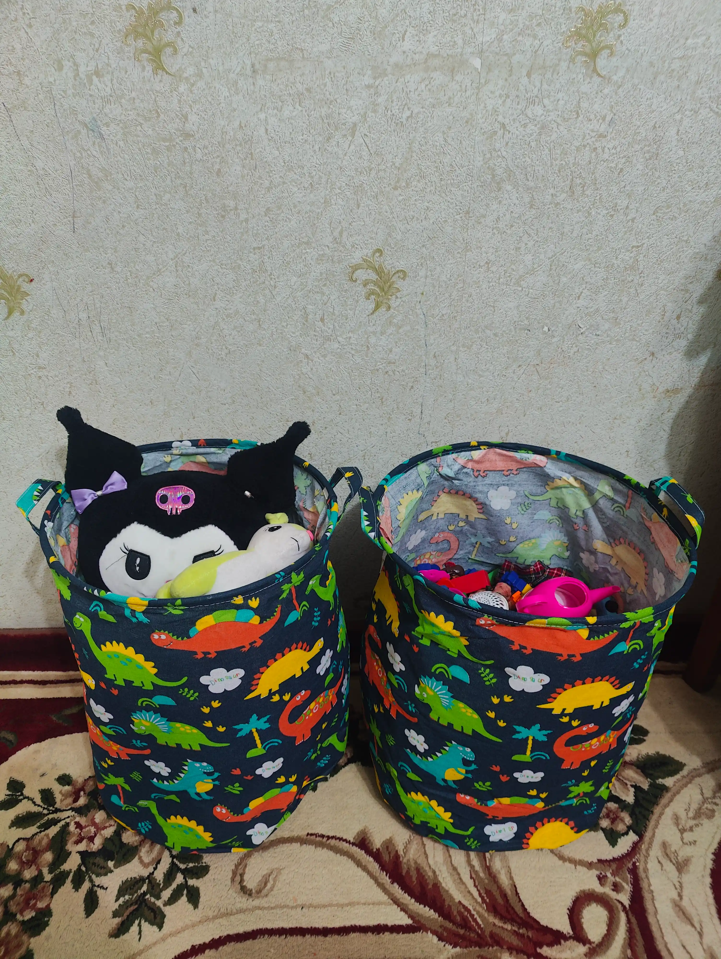 Kir yuvish, o'yinchoqlar, kiyimlarni saqlash uchun savat, 40*50 sm