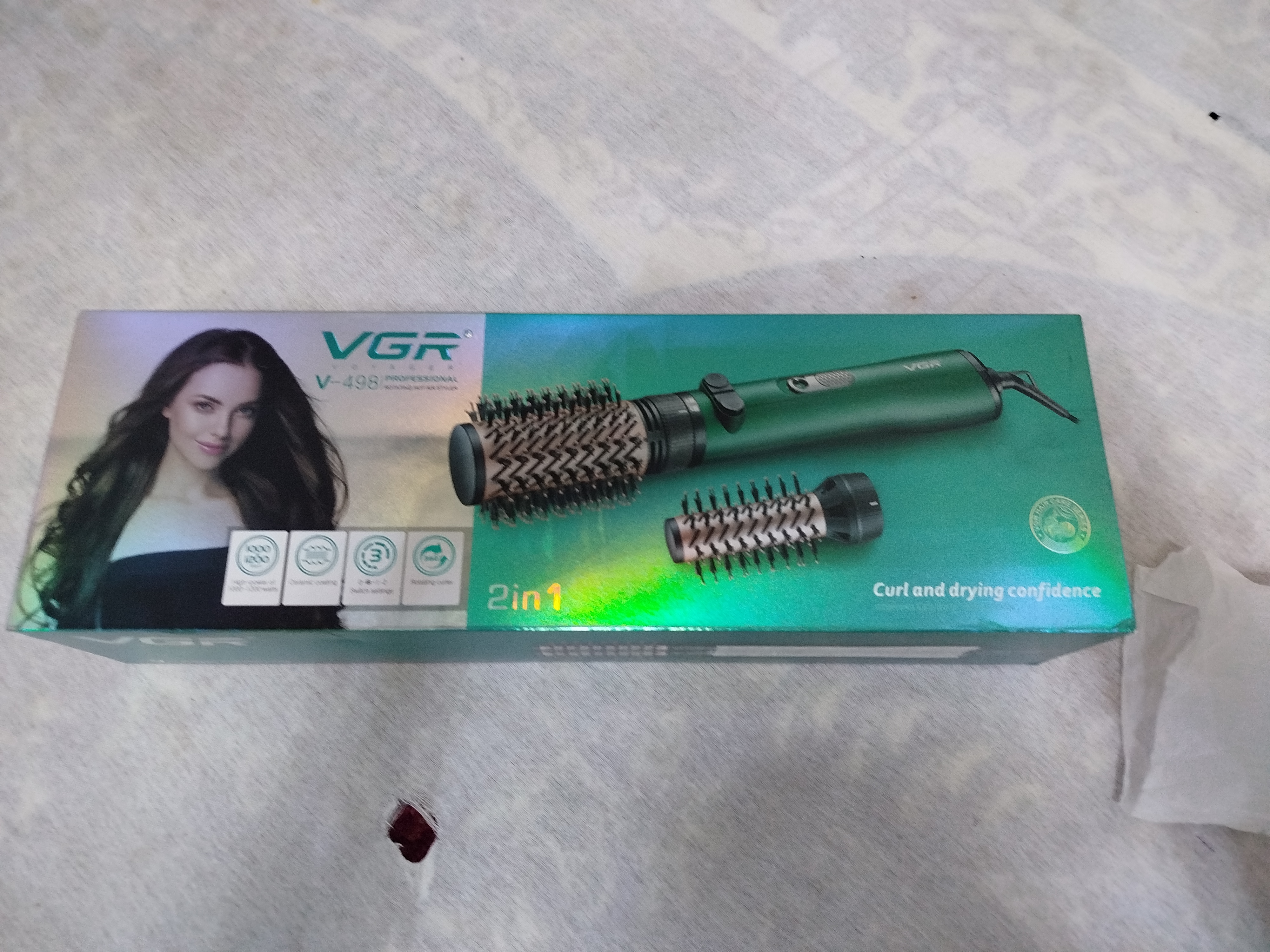 Professional fen-taroq, 360 daraja aylanuvchi VGR V-498, keramik qoplamali