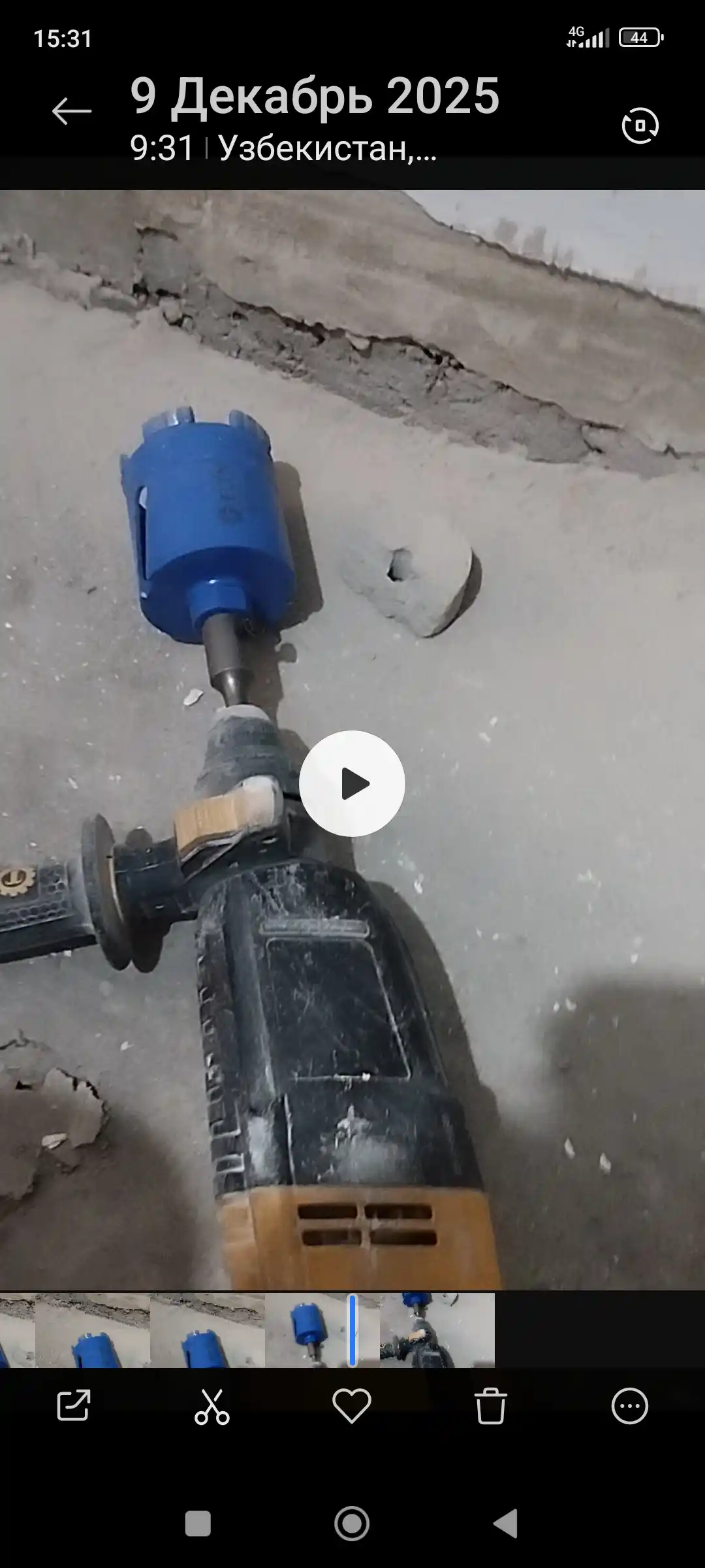 Beton uchun burg'ulash koronkasi, ELTN