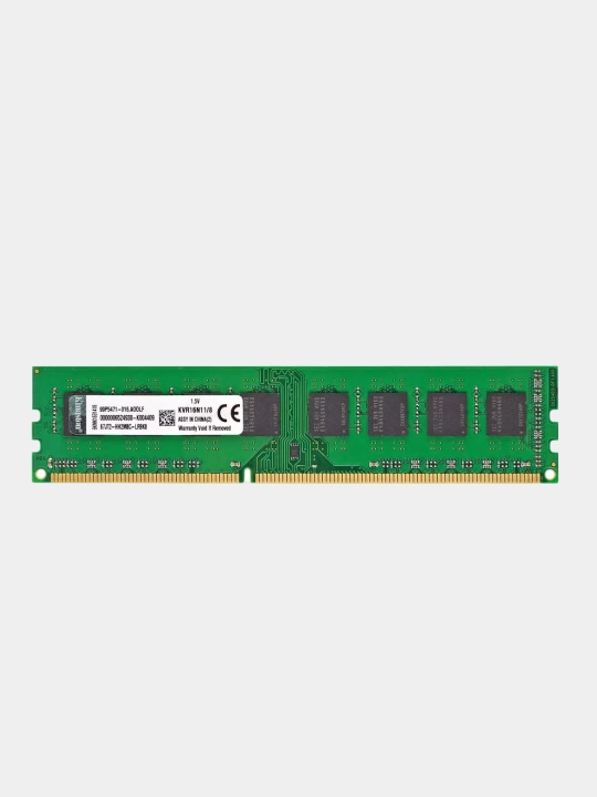 Operativ xotira Kingston 8GB DDR3, 1600 MHz, PC3-12800, kompyuter uchun