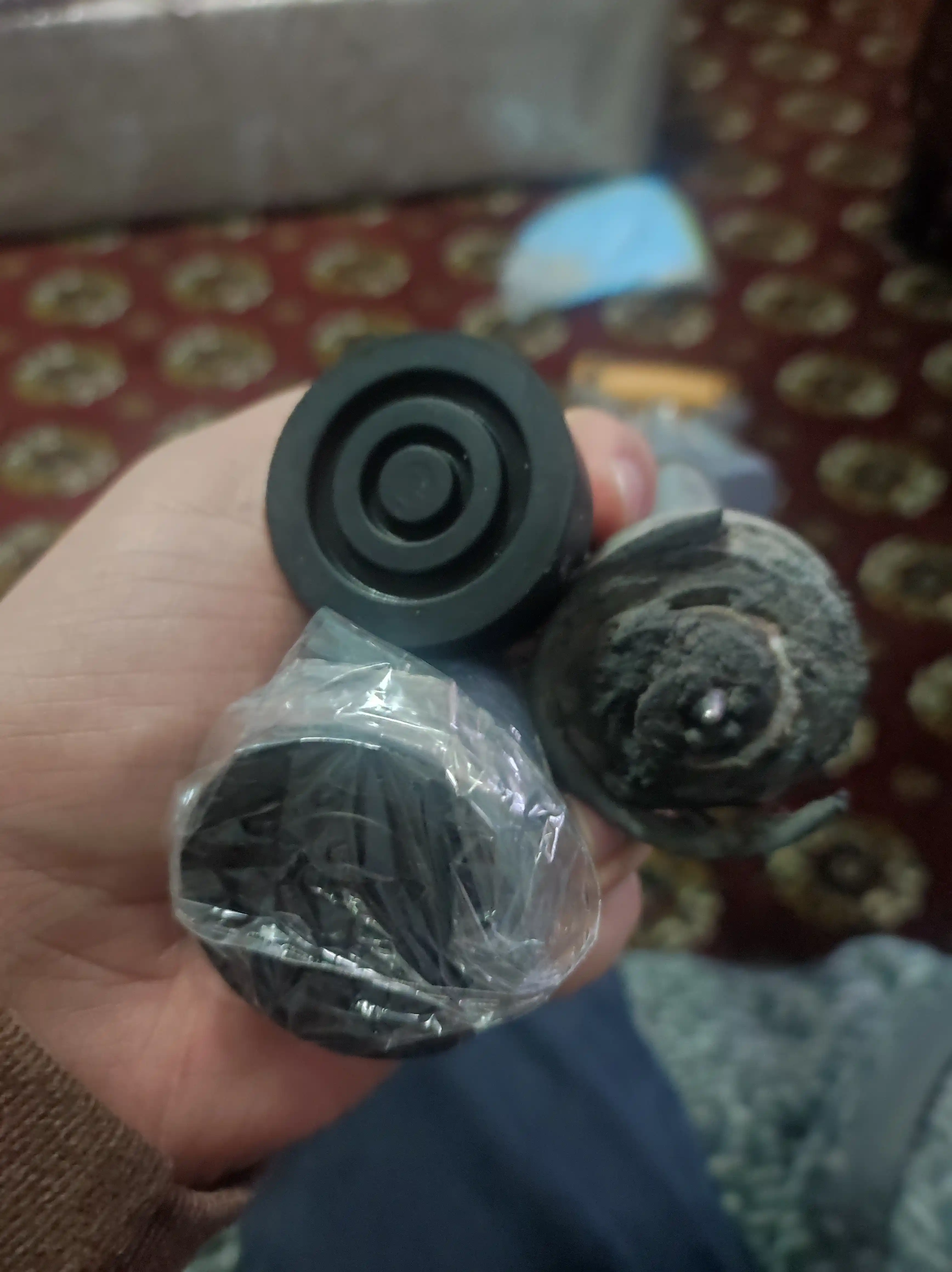 Hassa va tayoqlar uchun mustahkam rezina uchlar, 19 mm