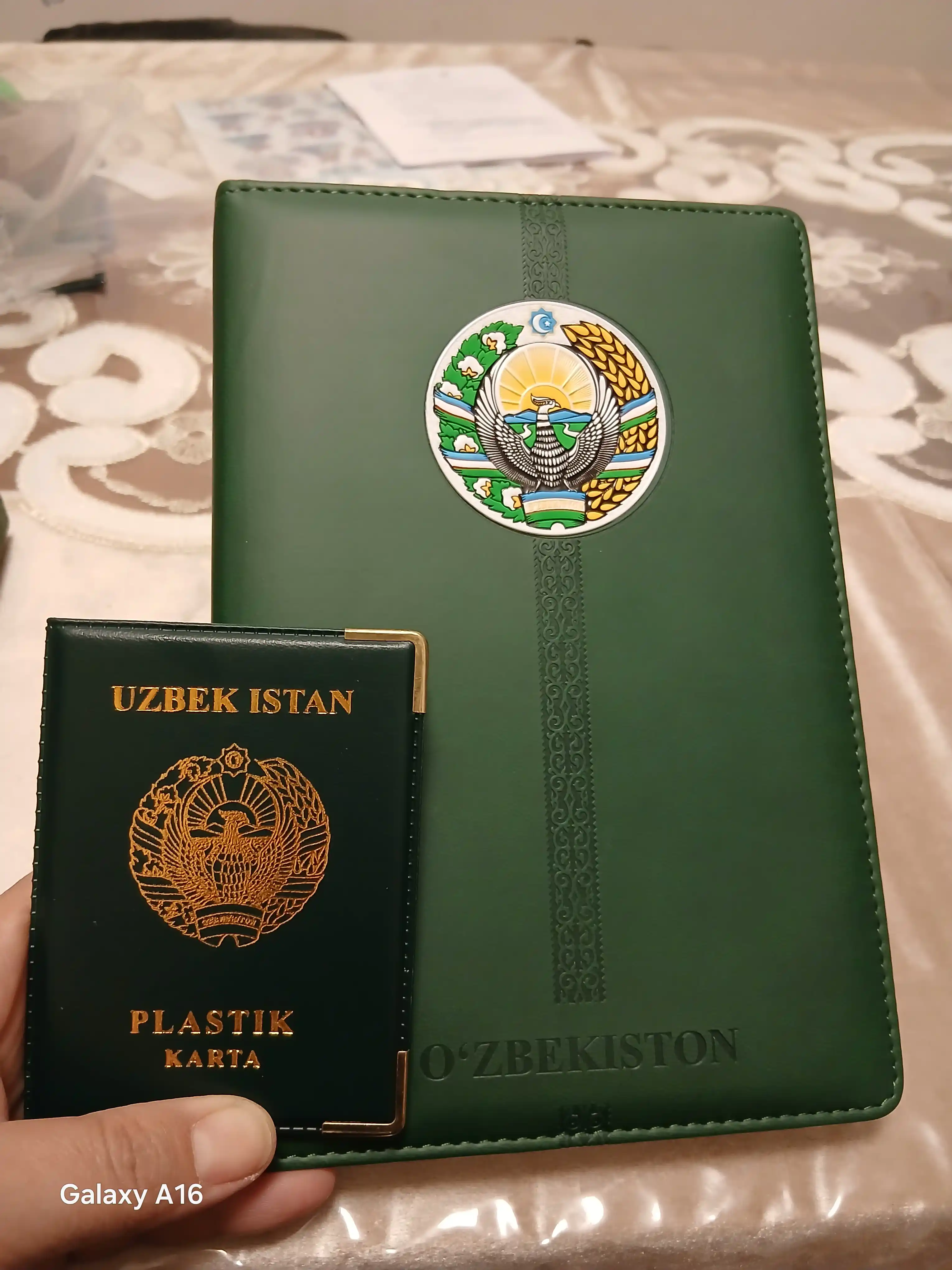 Блокнот JooyDoo UZBEKISTAN, A5, 100 листов, с обложкой из эко-кожи
