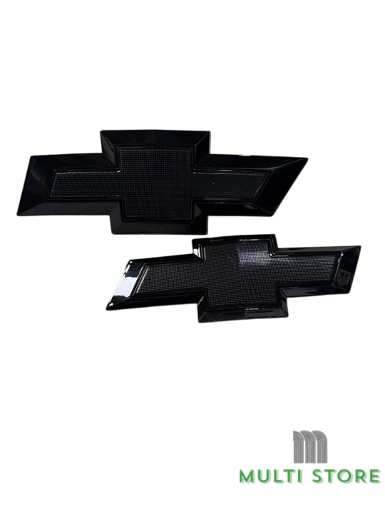 Chevrolet Tracker, Cobalt, Onix uchun emblema, oldi va orqa, Black Piano