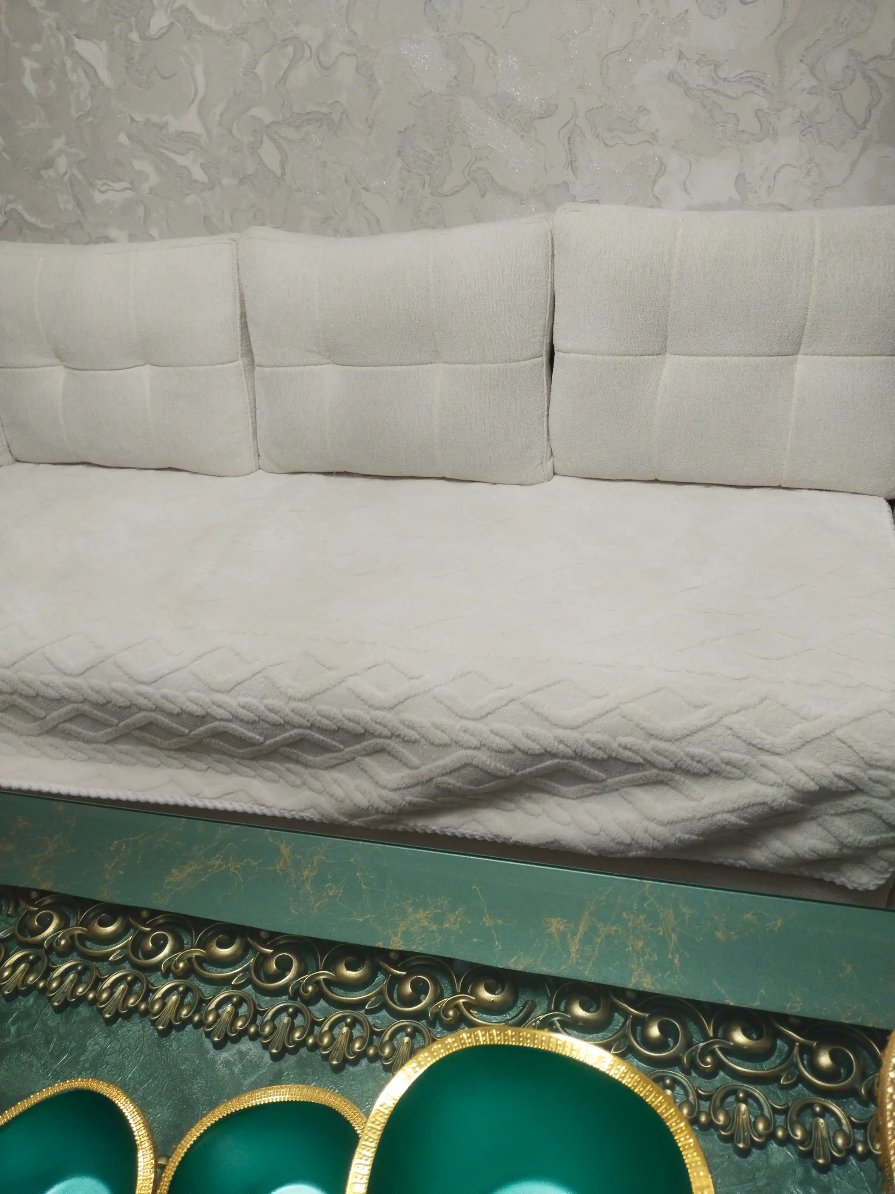Sirpanishga qarshi divandek, mebel divan va kreslolar uchun yopinchiq g'ilof 210x90-160x90