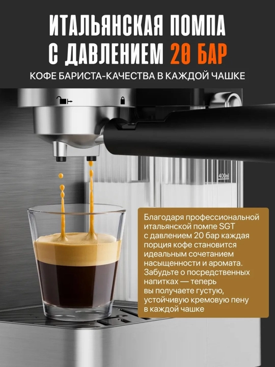 Кофемашина Sonifer SF-3589, 3529, 3599, 3575, 3573, Espresso Latte Cappuccino