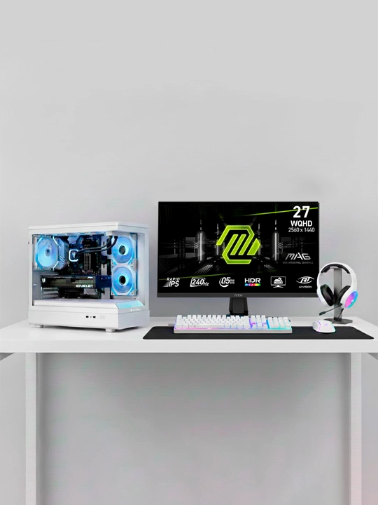 Gaming PC i5-14400F, RTX 3060/5060/5070, 1TB NVMe, DDR4 16-32GB, monitor 2K 240Hz, k.m