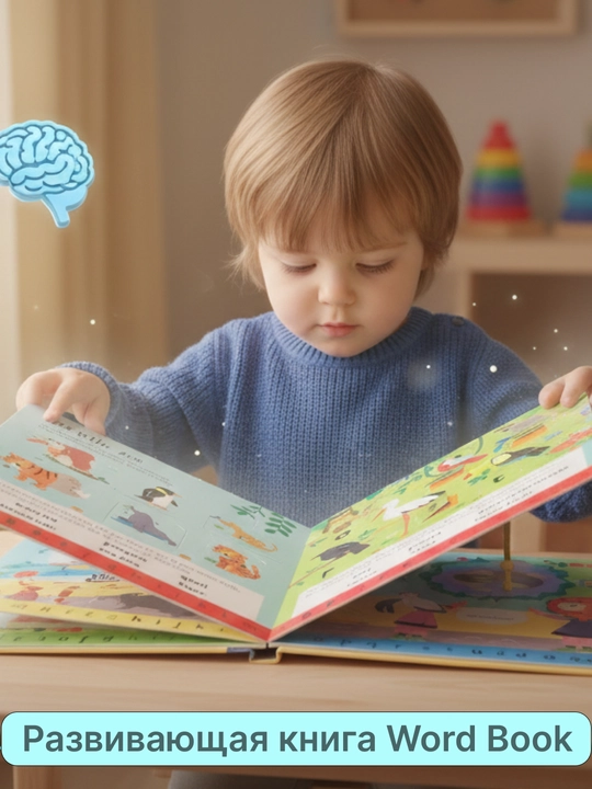 Детская книга, книга для детей, развивающая книга, книга для детей 1 года, книга для детей 2 лет