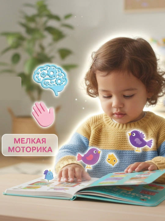 Детская книга, книга для детей, развивающая книга, книга для детей 1 года, книга для детей 2 лет