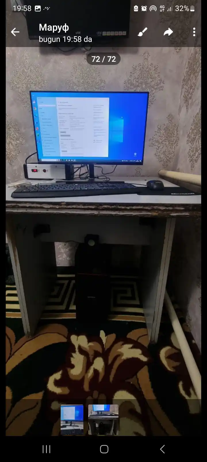 Ofis, uy va o'qish uchun shaxsiy kompyuter, Windows o'rnatilgan, Intel Core i5, 256 GB SSD