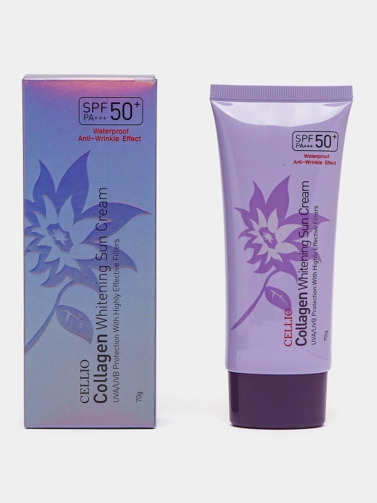 CELLO SPF 50+ quyoshdan himoya kremi, namlantiruvchi, himoyalovchi va ajinlarga qarshi, 70 ml