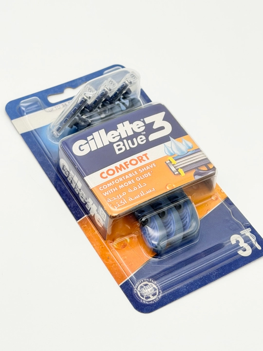 Одноразовые бритвы Gillette Blue 3 Comfort, мягкие, гладкие и удобные, 3 шт