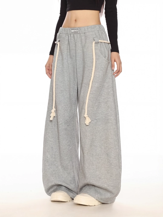 MIYO Женские тёплые зимние трико брюки с начёсом, широкие oversize