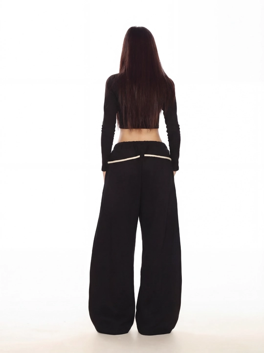 MIYO Женские тёплые зимние трико брюки с начёсом, широкие oversize
