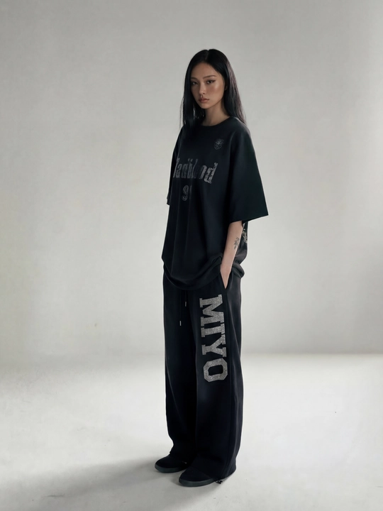MIYO Женские тёплые зимние трико брюки с начёсом, широкие oversize