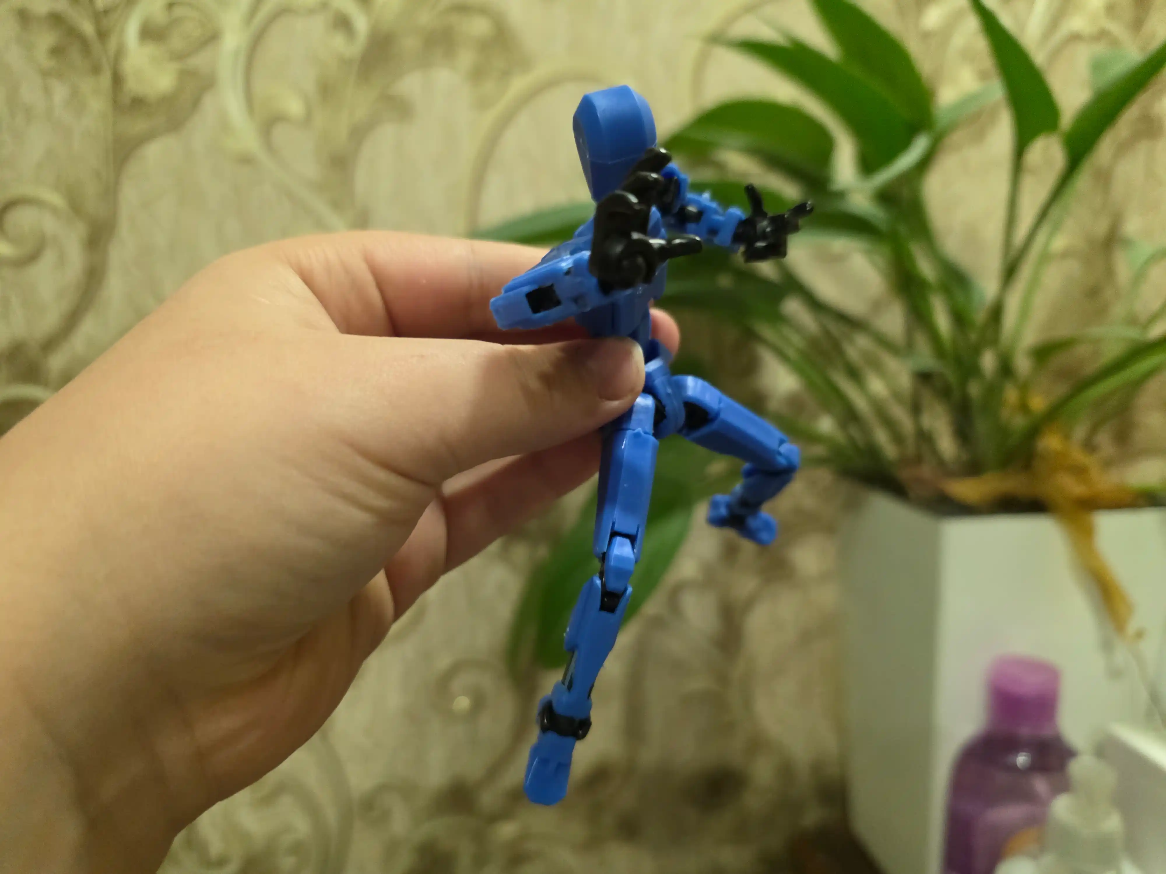 DUMMY robot figurasi 13, 13 sm, 3D qismlardan yig‘ilgan, harakatchan bo‘g‘imlar, magnitsiz