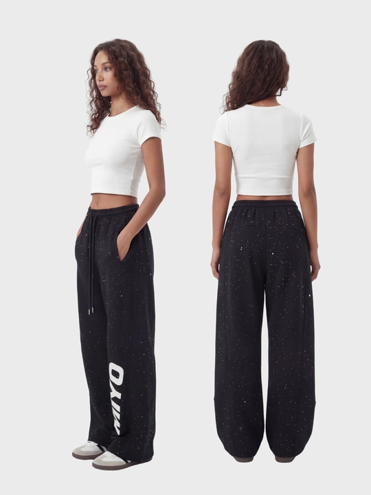 MIYO Женские тёплые зимние трико брюки с начёсом, широкие oversize