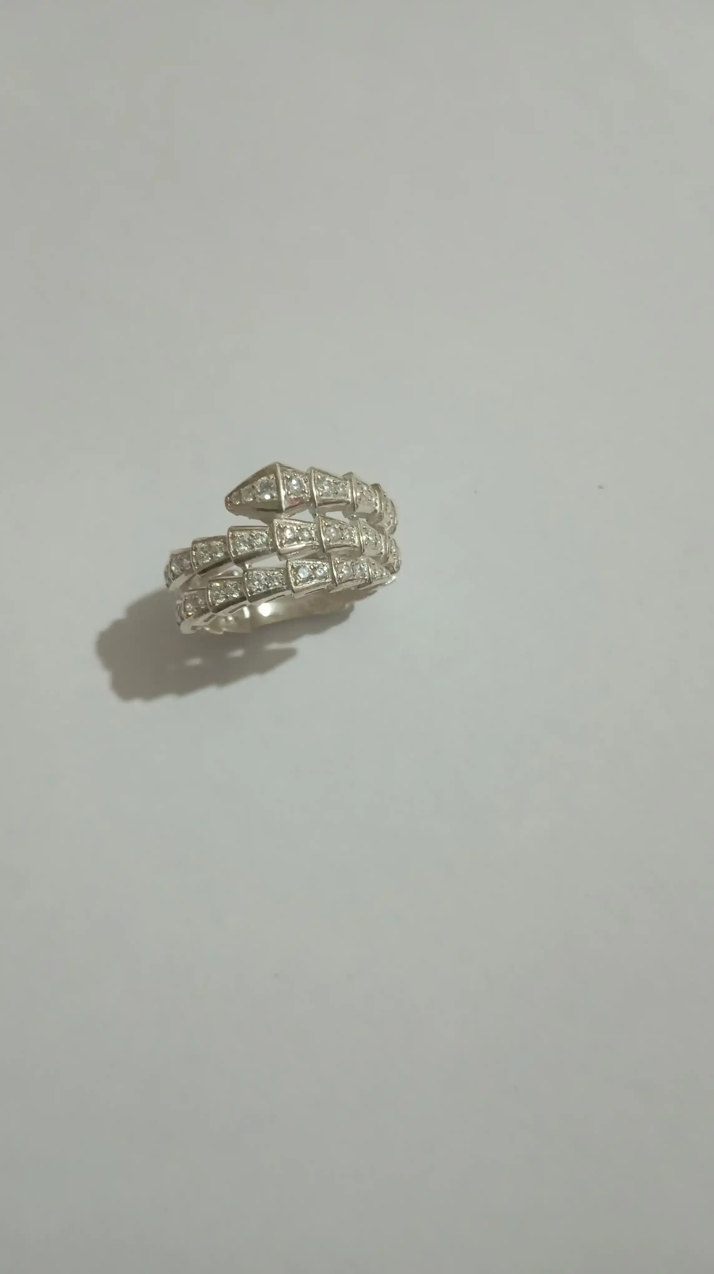 Серебряные кольца, серебро 925 пробы, (в форме змеи)