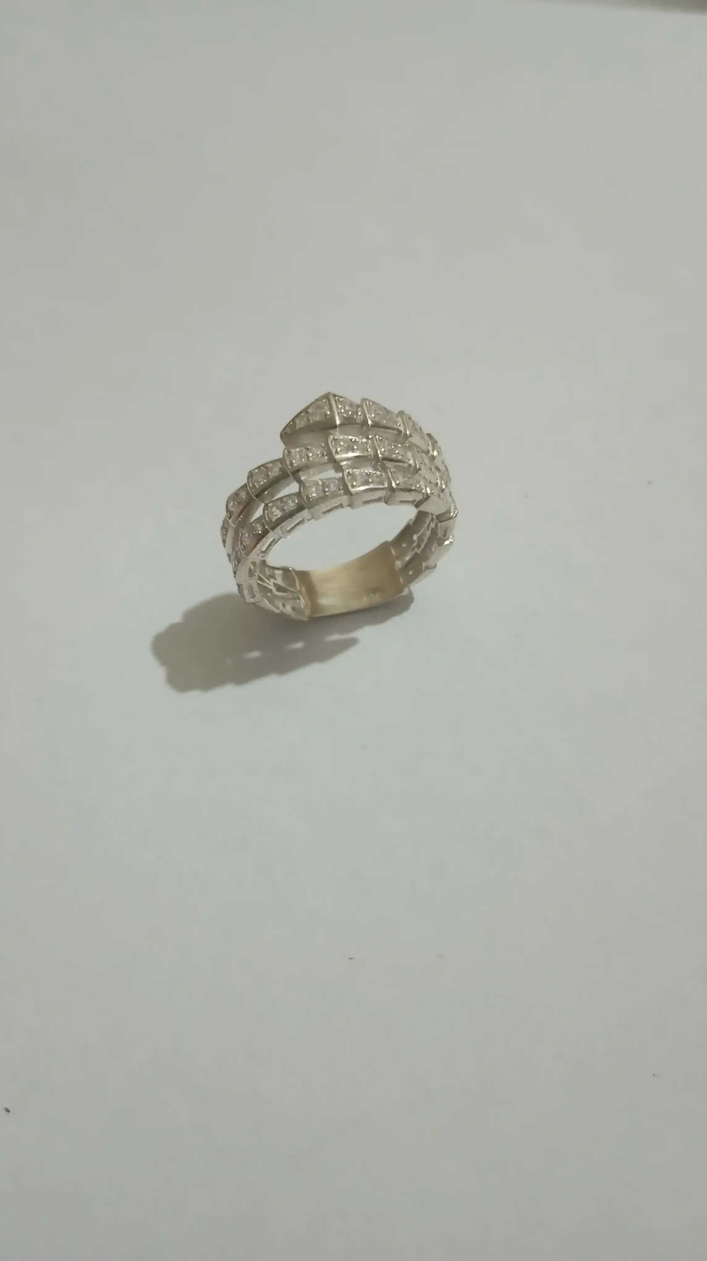 Серебряные кольца, серебро 925 пробы, (в форме змеи)