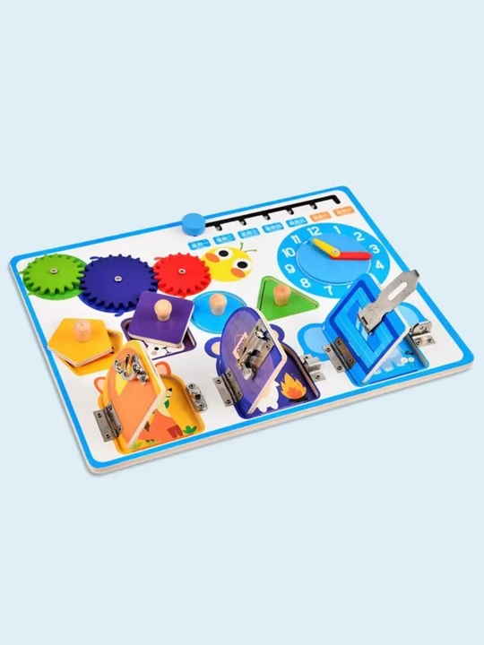 Деревянные развивающие игрушки - игровой набор, развивающий формы и мышление