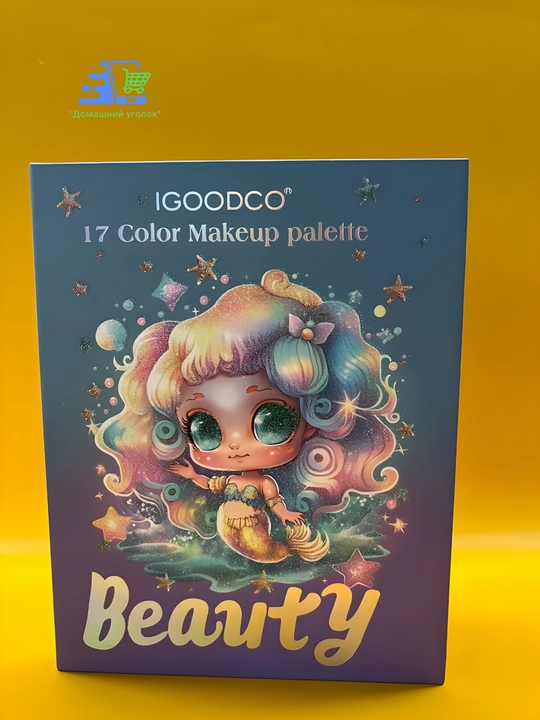 Палетка теней для девочек IGOODCO, детская декоративная косметика, 17 оттенков