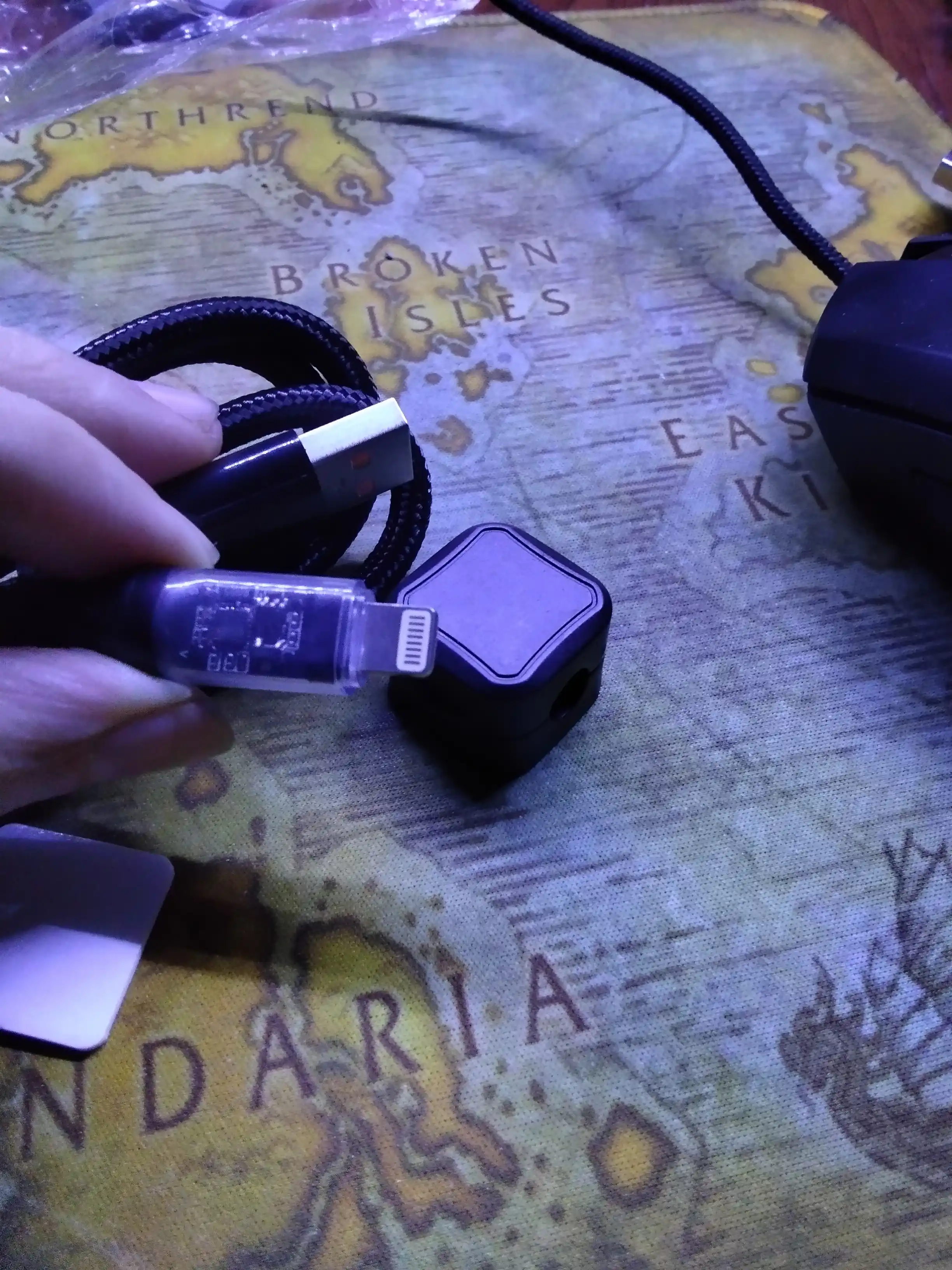 IPhone uchun aqlli zaryad kabeli raqamli indikator bilan, Lightning 100 sm, ilgich sovg‘a