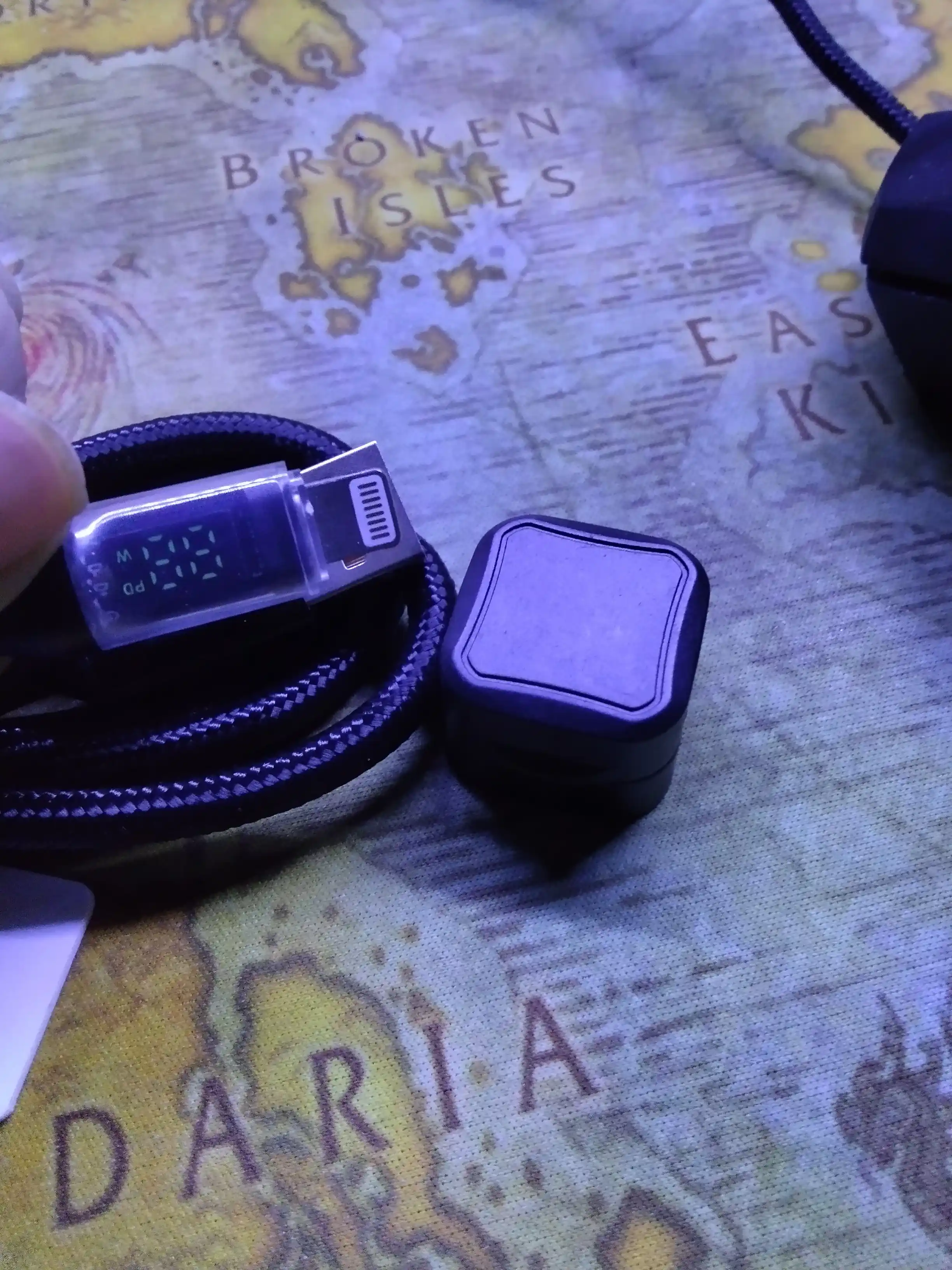 IPhone uchun aqlli zaryad kabeli raqamli indikator bilan, Lightning 100 sm, ilgich sovg‘a