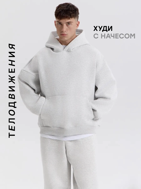 Katta o‘lchamli bosma hudi Oversize, Y2K uslub