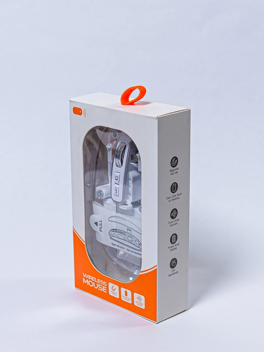 Simsiz sichqoncha Finch Clear — shaffof, 2.4G USB, noutbuk uchun - 