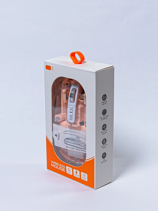 Simsiz sichqoncha Finch Clear — shaffof, 2.4G USB, noutbuk uchun - 