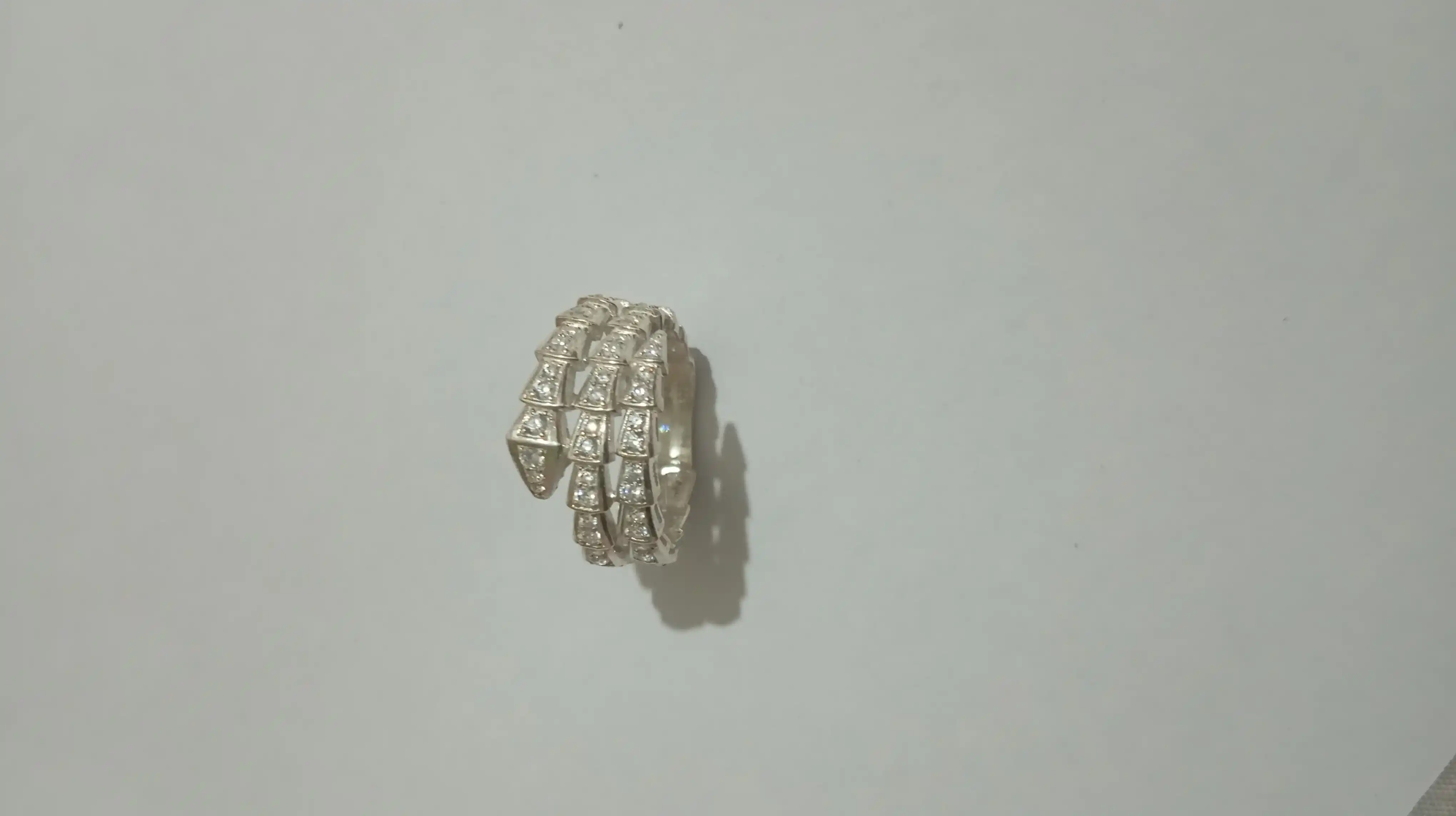 Серебряные кольца, серебро 925 пробы, (в форме змеи)