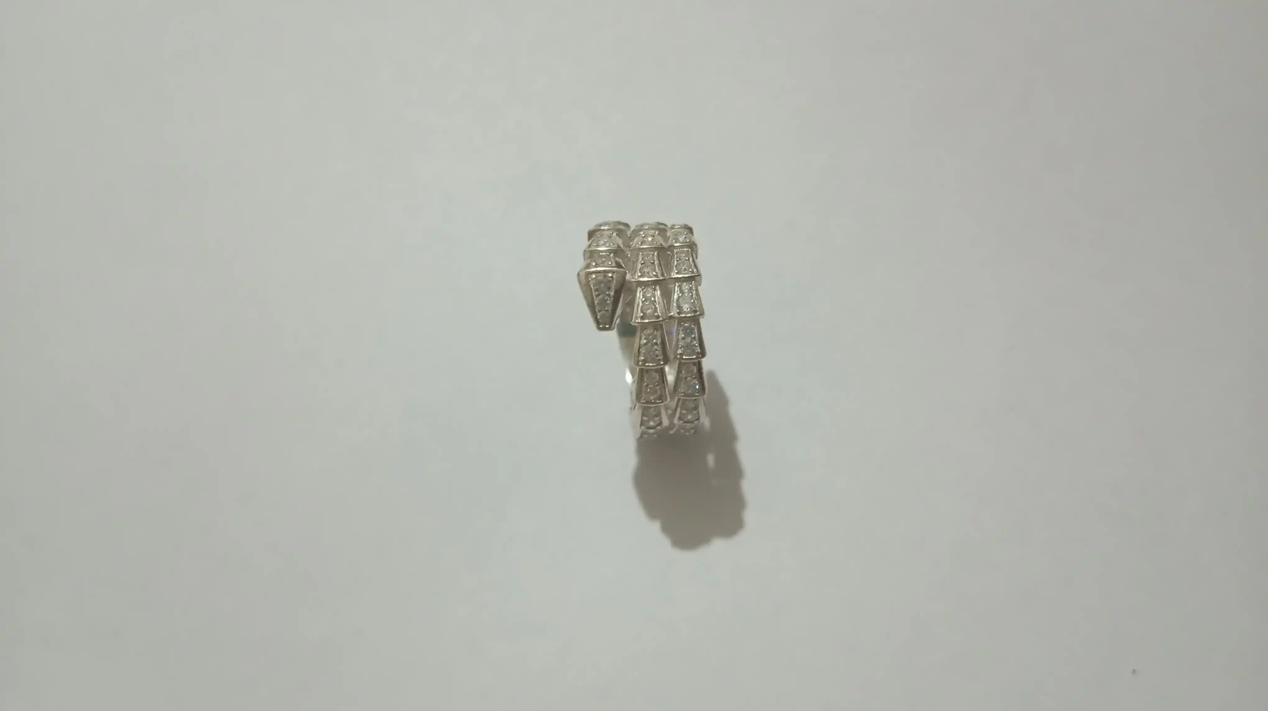 Серебряные кольца, серебро 925 пробы, (в форме змеи)