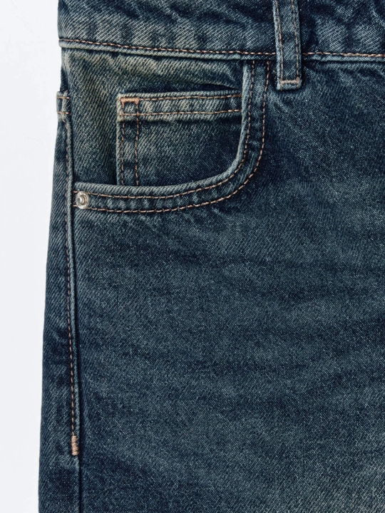 O'g'il bolalar uchun Vintage Baggy Fit jinsi shimlar