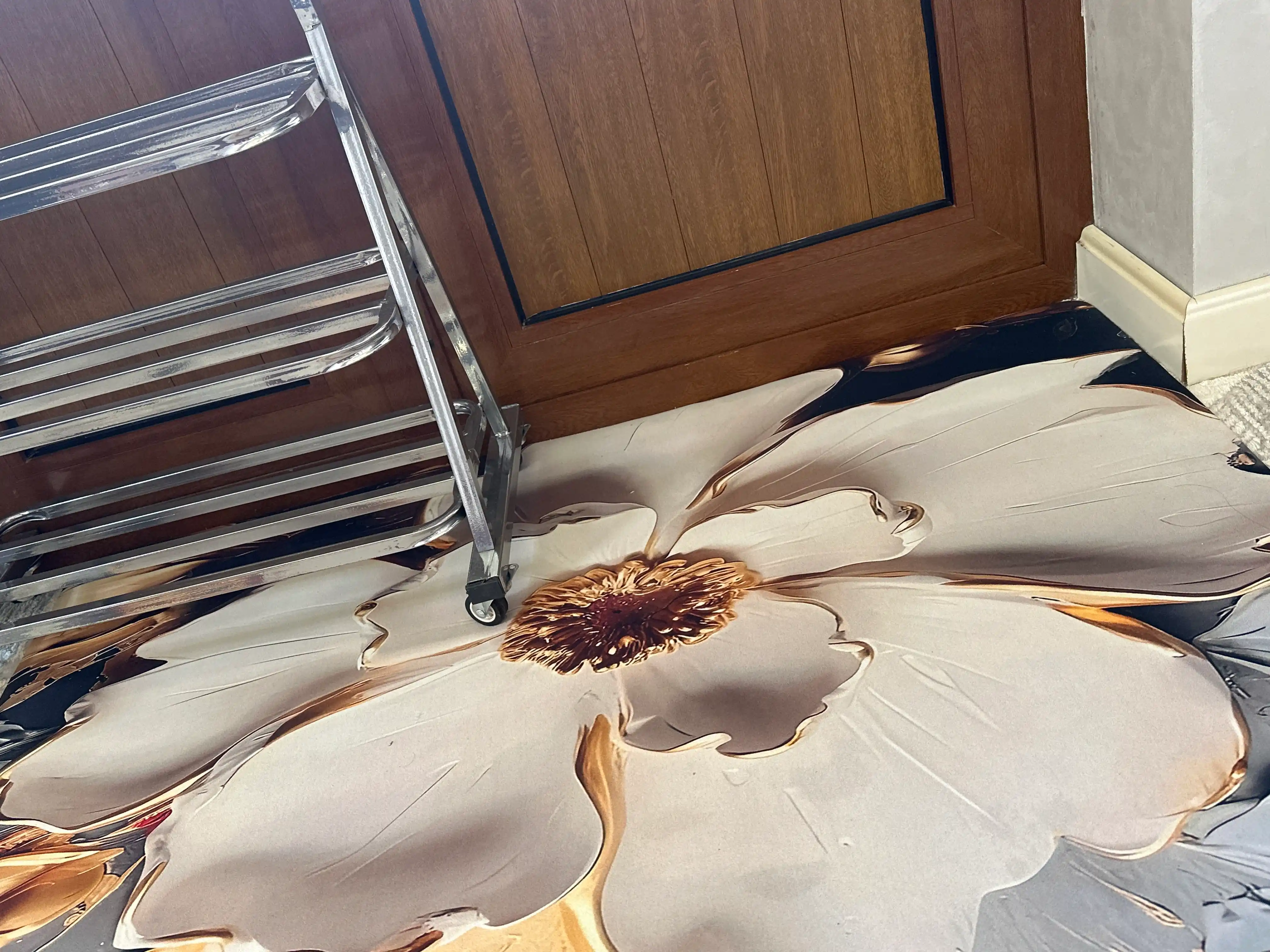 Ковры для кухни, коридора, балкона, ванной, прачечной с 3D-цветочным рисунком нескользящие