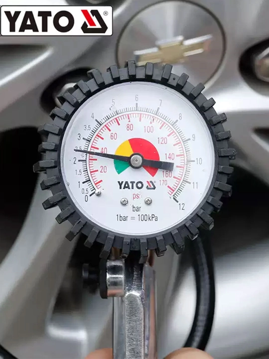 Пистолет для подкачки шин YATO YT-23702 с цифровым манометром
