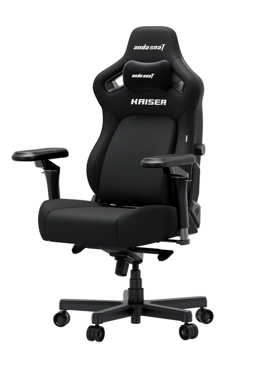 Anda Seat Kaiser 4 V2 Size L,XL Black PVC o‘yin kompyuter kreslosi