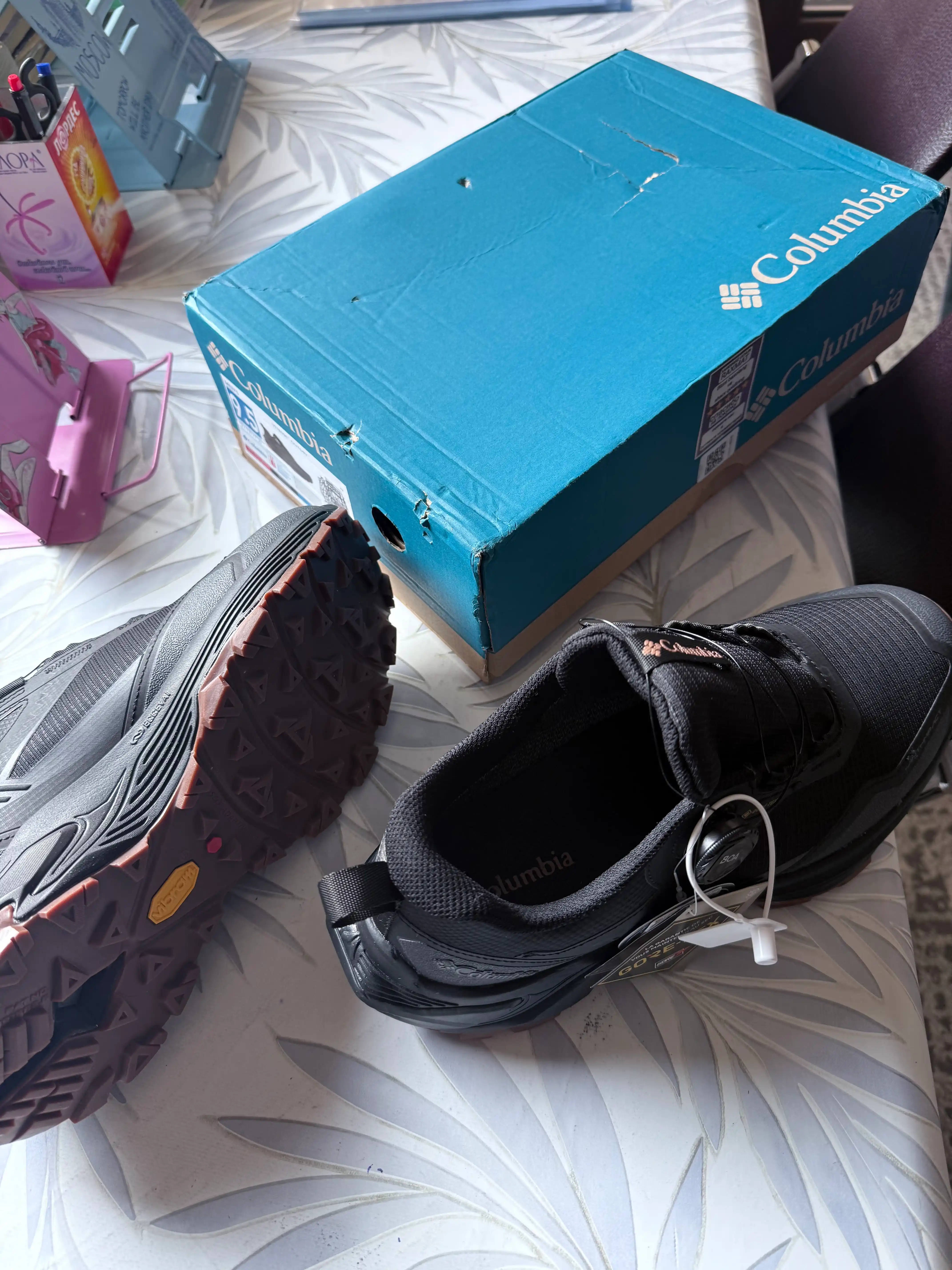 Термо кроссовки, Vibram подошва, спортивная обувь Gore-Tex, сезон: зима-весна-осень