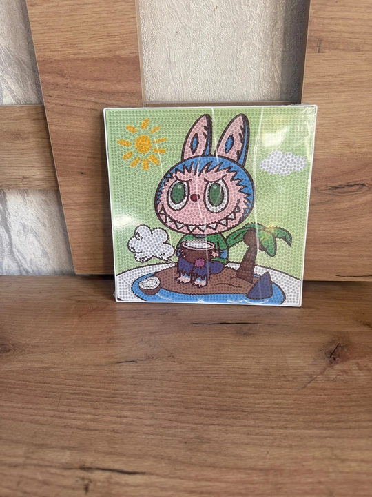 Ramkadagi olmos mozaika: Malika, Kuromi, Xello Kitti, Stich, Mario, Lotso, Kapibara - 