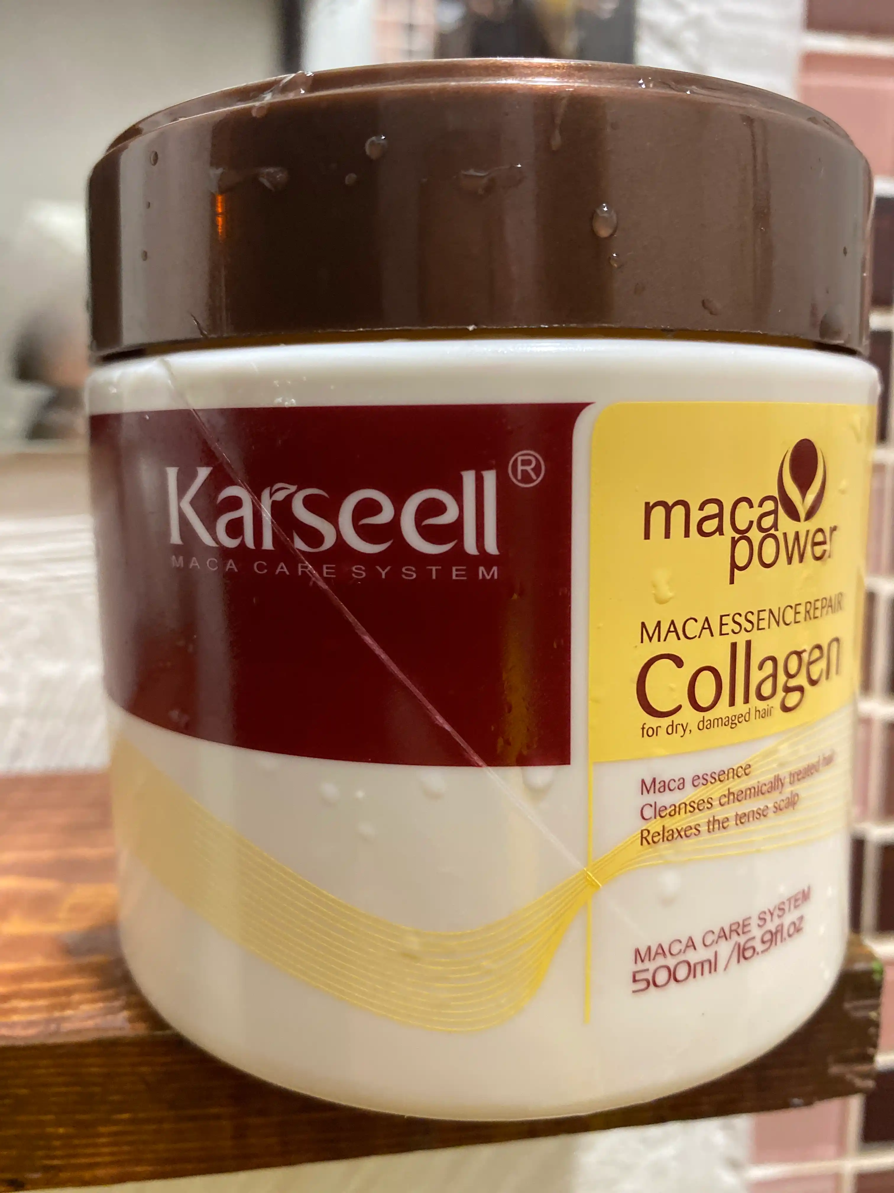 Маска для волос Karseell Collagen, обладает свойствами выпрямления, 500 мл