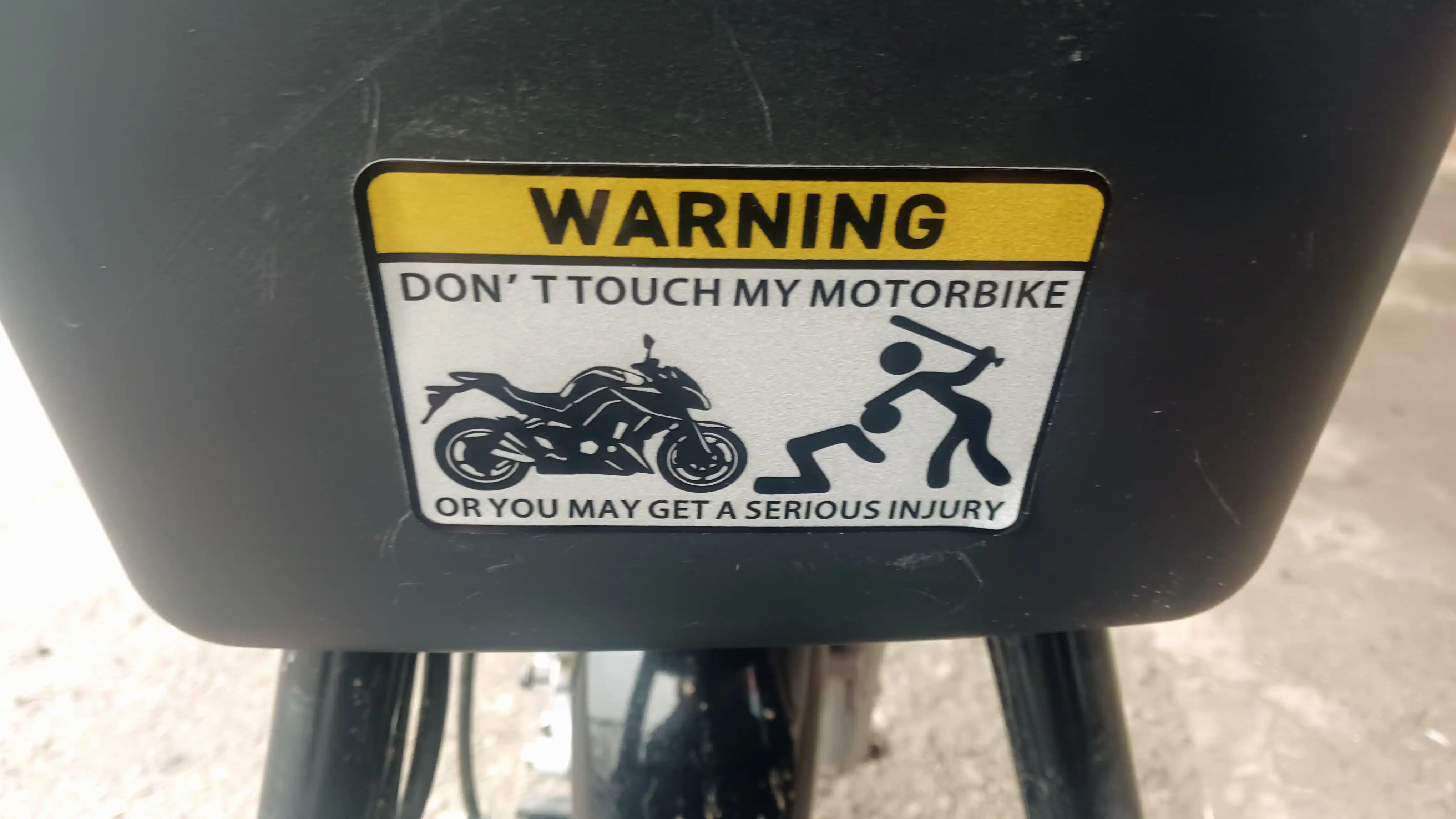 "Don't Touch My Motorbike" наклейка для скутера, мотоцикла, автомобиля